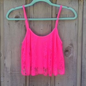 Neon Pink Crop Top
