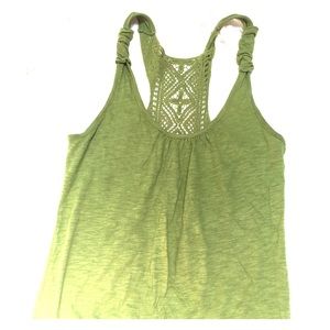 Tank top with lace back