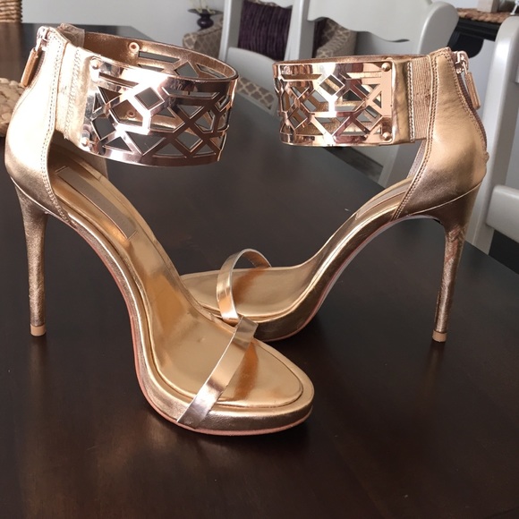 Bcbg Gold Heels... Worn once