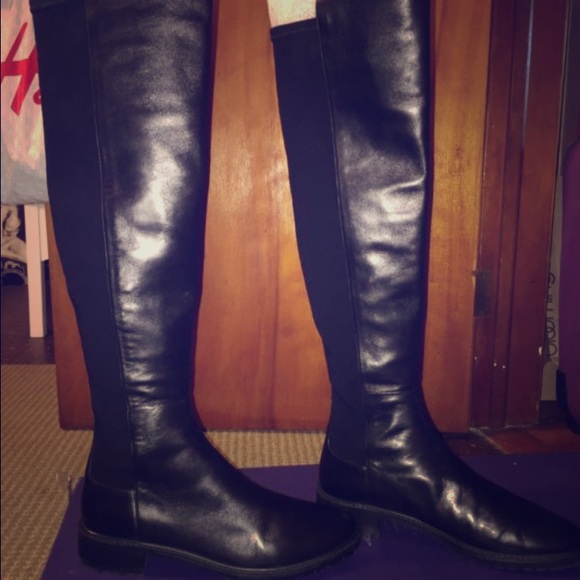 Stuart Weitzman® knee high boots in leather Designer Stuart Weitzman Lugmainline boots