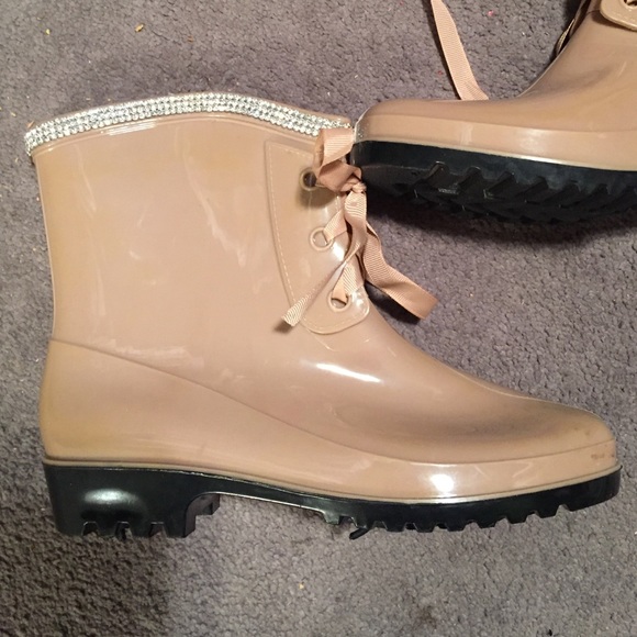 Rain Boots with rhinestones