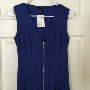 Purple dress with zipper