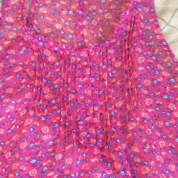 American Eagle pink sheer tank top - Picture 2 of 3