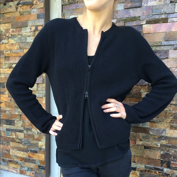 Vintage 90's Ralph Lauren Black Ribbed Sweater