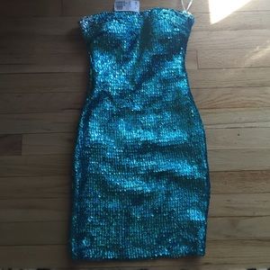 Beautiful Blue sequined dress
