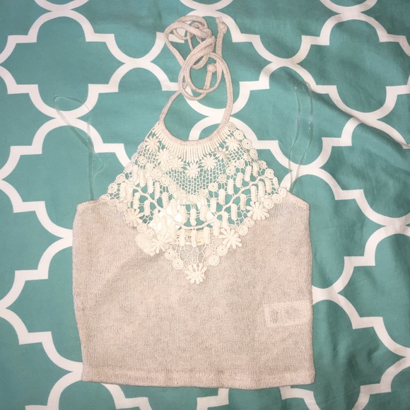 Cream halter