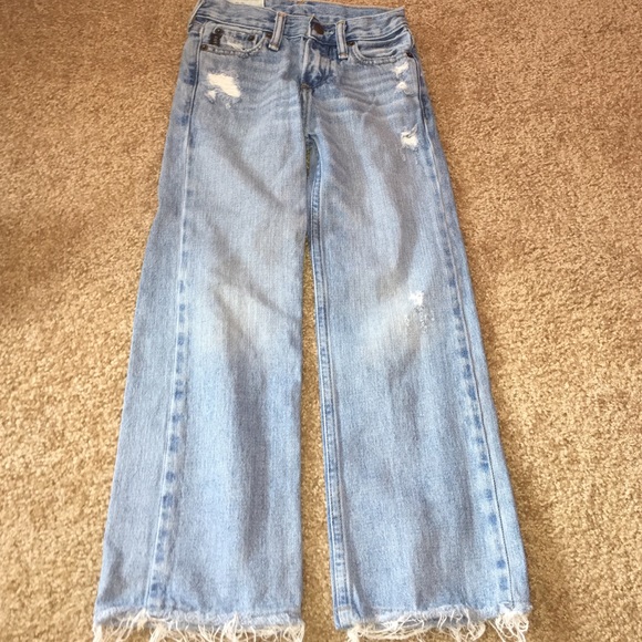 Abercrombie kids ripped jeans