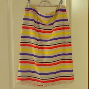 J.Crew Striped Pencil Skirt