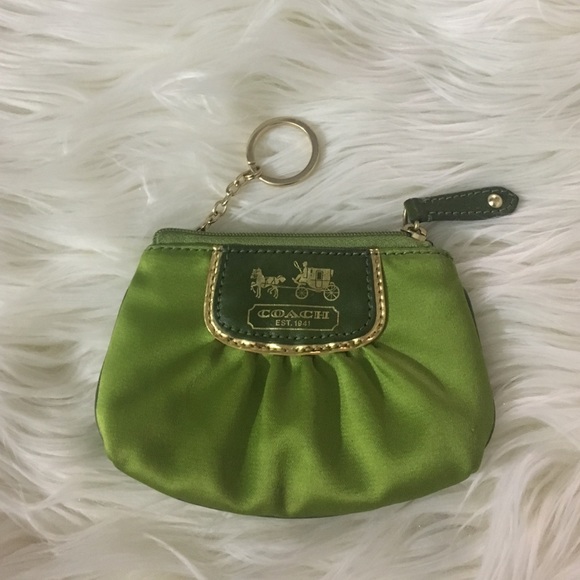 Coach Handbags - Green coach coin purse
