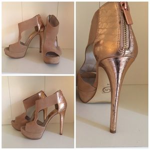 Suede and Metallic Shoes