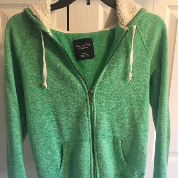 mint green jacket