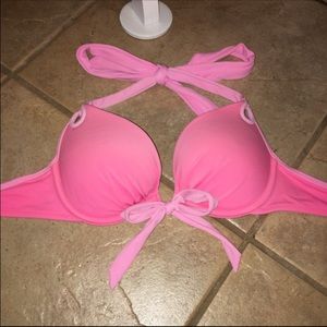 Victoria's Secret push up pink swim top