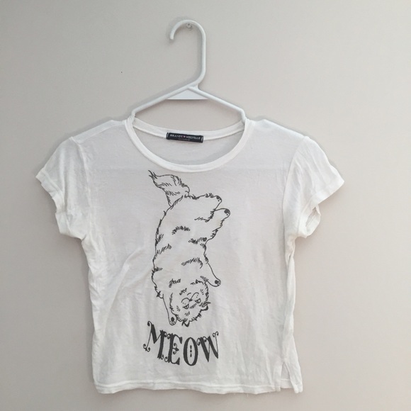 brandy melville kitty shirt !RARE!