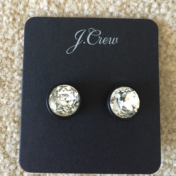 J. Crew crystal stud earrings.