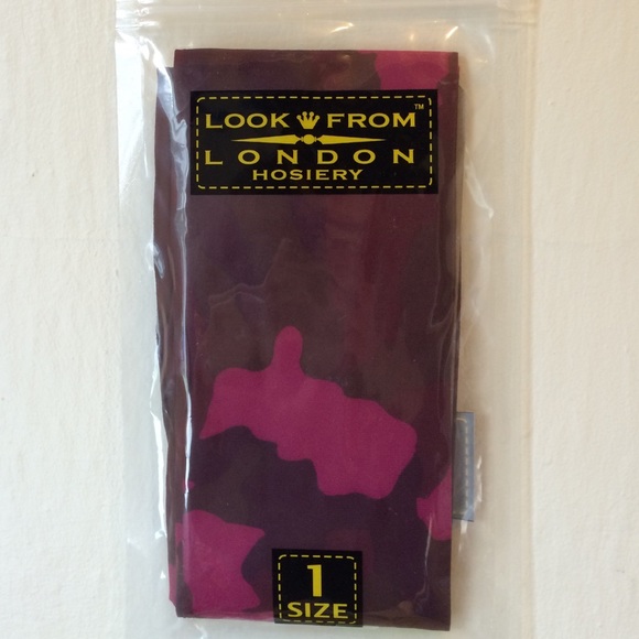NEW Look From London Hosiery Pink Camo, Size 1 - Picture 1 of 2