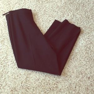 Eileen Fisher black wool blend pants