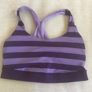 Rare Purple Stripe Lululemon Energy Bra- Trade?!