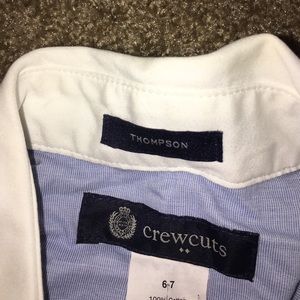 Kids crew cuts button down t shirt