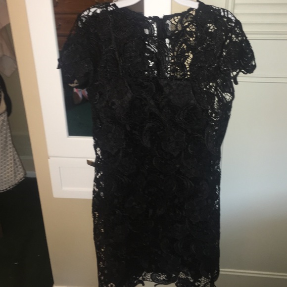 Black lace party dress