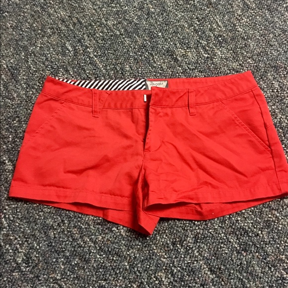 red short shorts