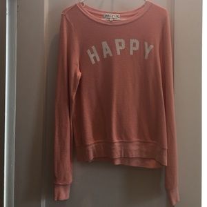Wildfox "Happy" Baggy Beach Jumper