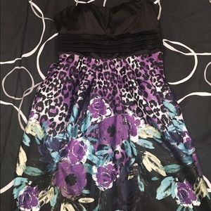 Pretty Floral and Leopard Dress