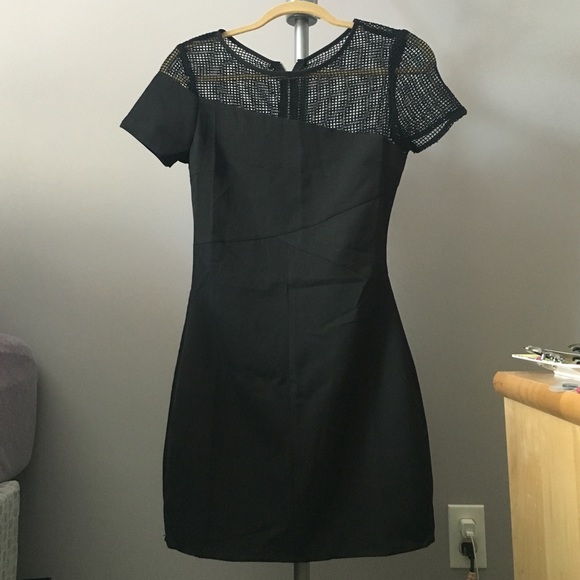 Tobi black mesh dress