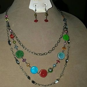 Bohemian style necklace set