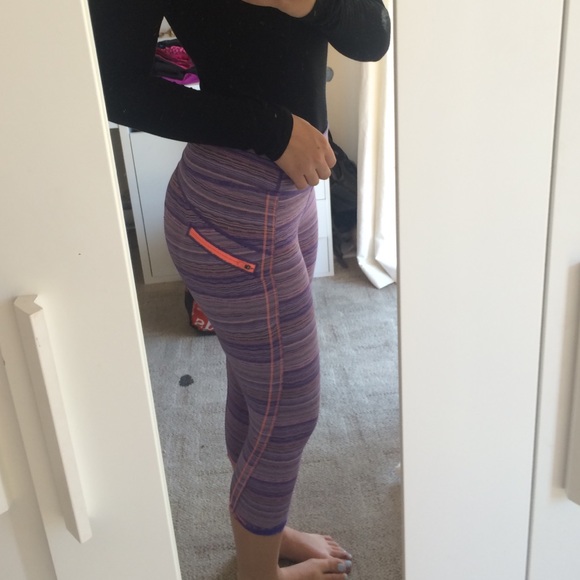 Purple striped lululemons
