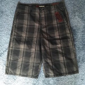 Tony Hawk gray and black shorts