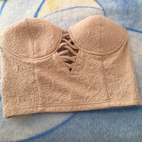 Small tan colored tube top
