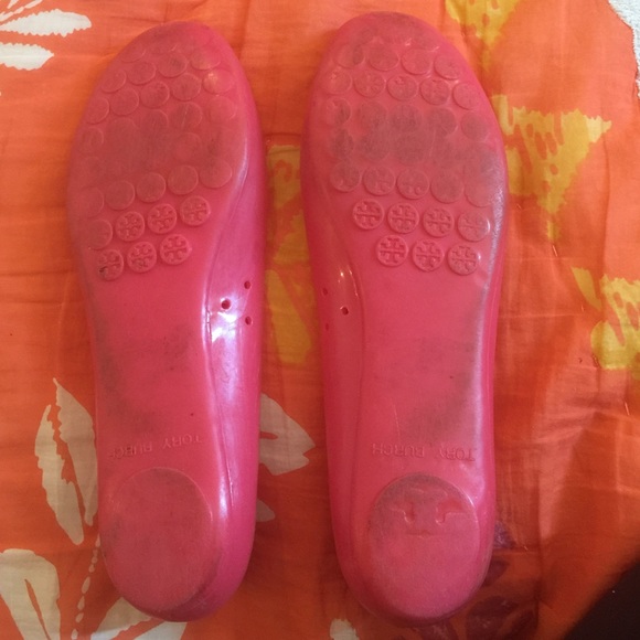 Tory Burch rubber pink flats. - Picture 2 of 2