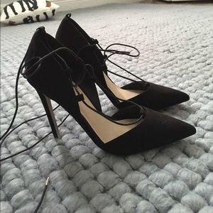 ASOS Lace up black stilettos!