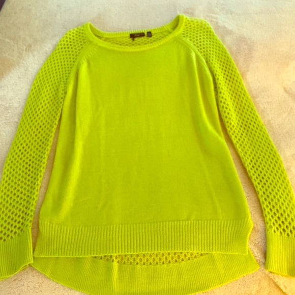 Open knit sweater