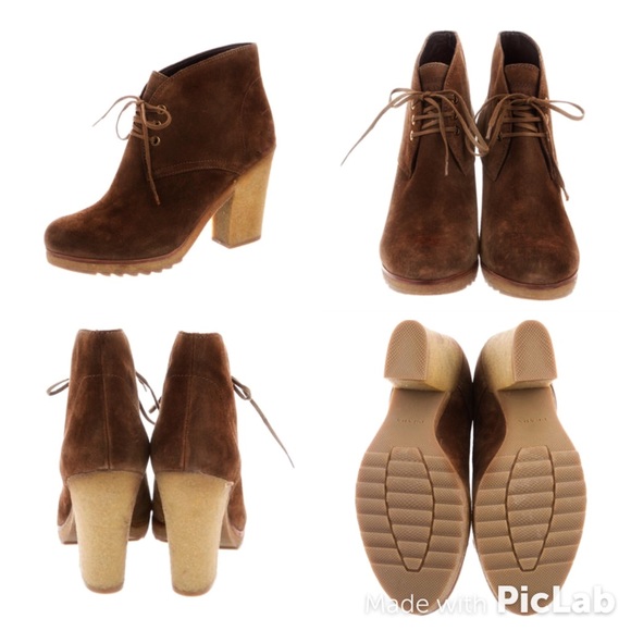 Prada brown suede booties - Picture 2 of 3