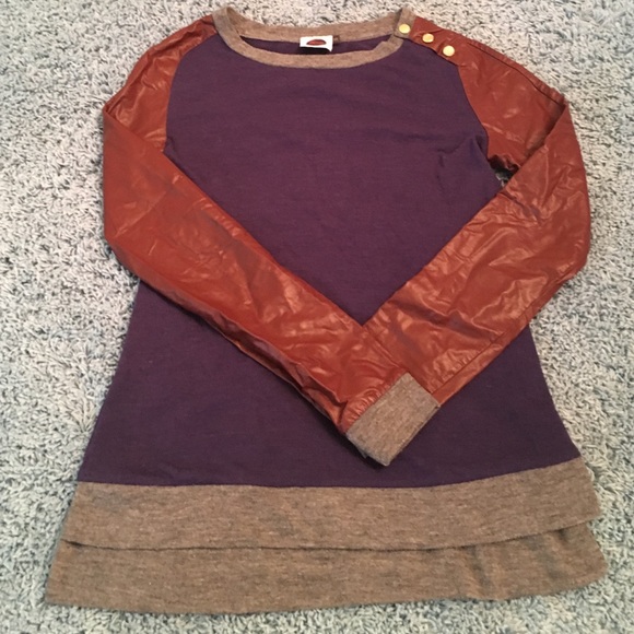 Multi Color and Material Sweater