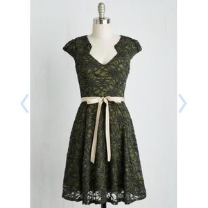 "Sweet Staple Dress in Moss" by Modcloth sz M