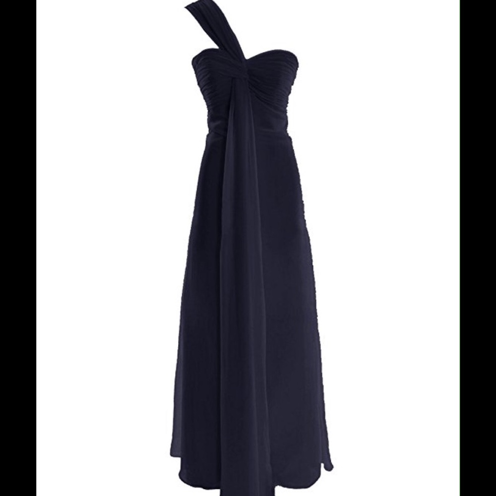 *Price Firm* Long Blue Dress