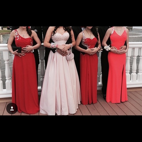 Pink prom dress