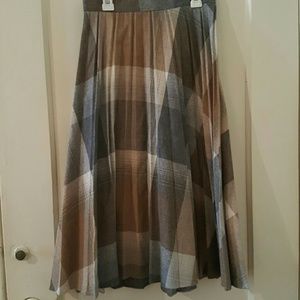 Vintage Wool plaid skirt