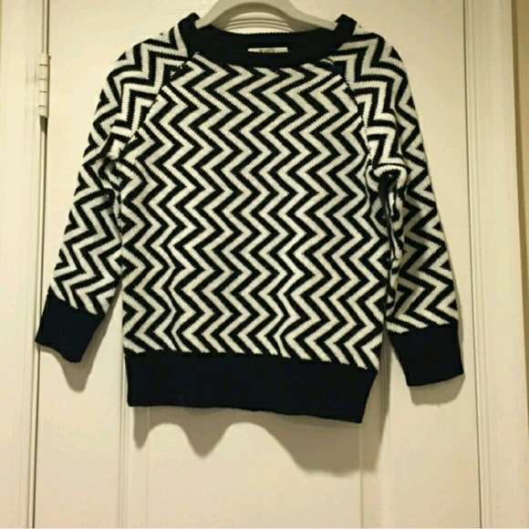 Black and white sweater