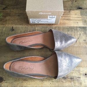 Madewell Metallic Slip-on Flats size 6