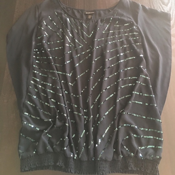 Lane Bryant Tops - Black Sheer Sparkly Top