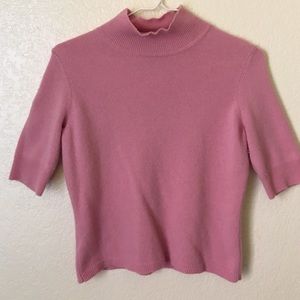 Pink cashmere top