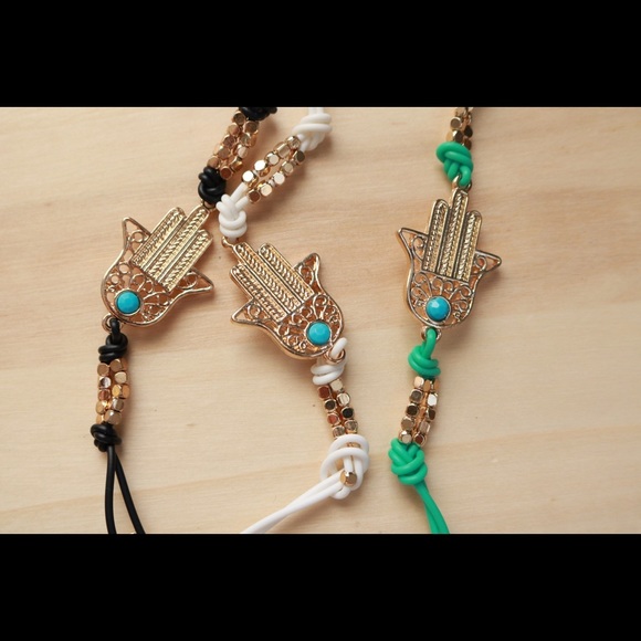 SALE!!! Set of 3 Gold Plated Hamsa Bracelet.