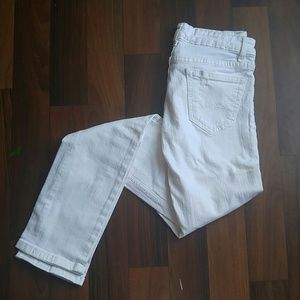 White ripped skinny jeans