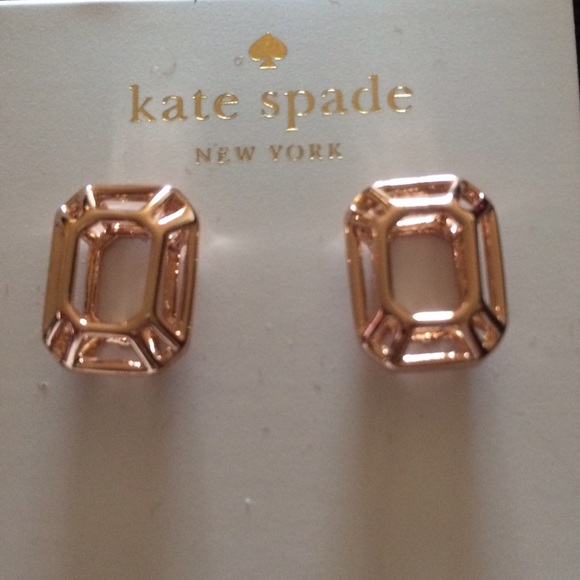 Kate Spade Rose Gold Earrings - Picture 4 of 4