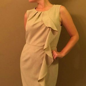 Calvin Klein professional tan dress
