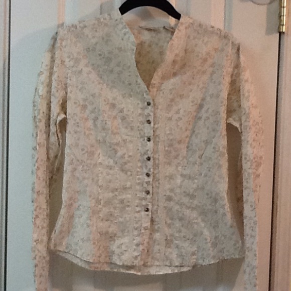 Sweet N Feminine Cotton Blouse Size Small - Picture 1 of 5