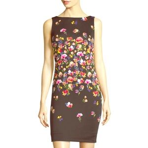 NWT floral little black cocktail dress